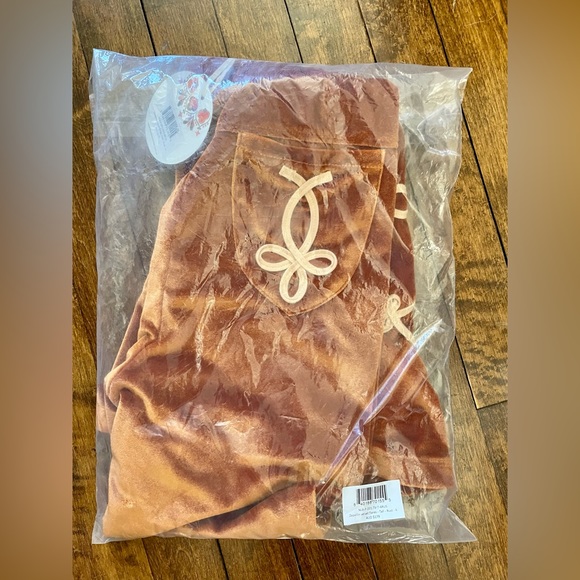 Nine Lives Bazaar Zeppelin Flare Velvet Pants in Rust. Size AUS6 Tall/US 2 Tall - Picture 8 of 9